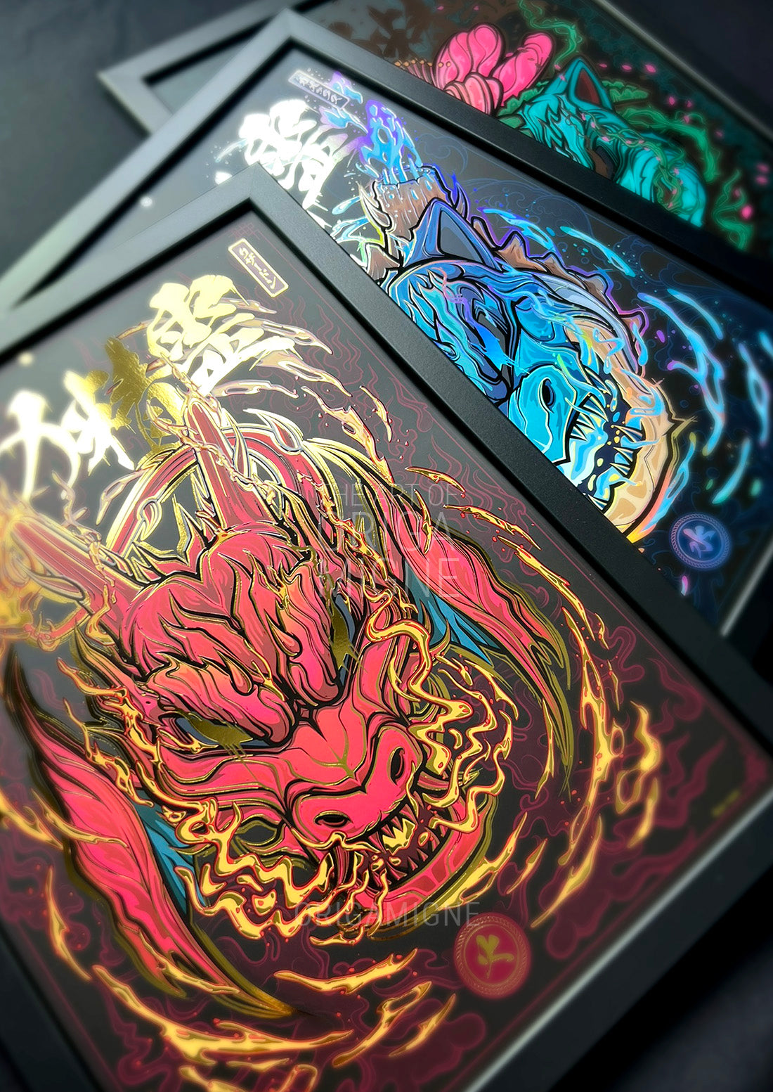 Set of 3 Elements with frame